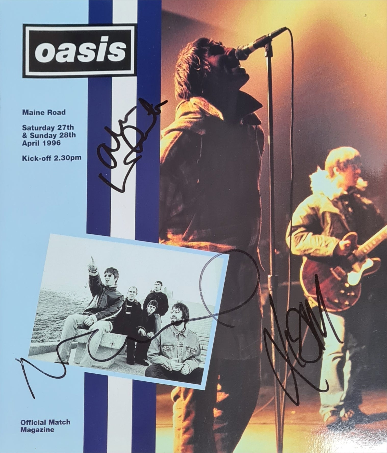 Maine Road 1996 Tour Program