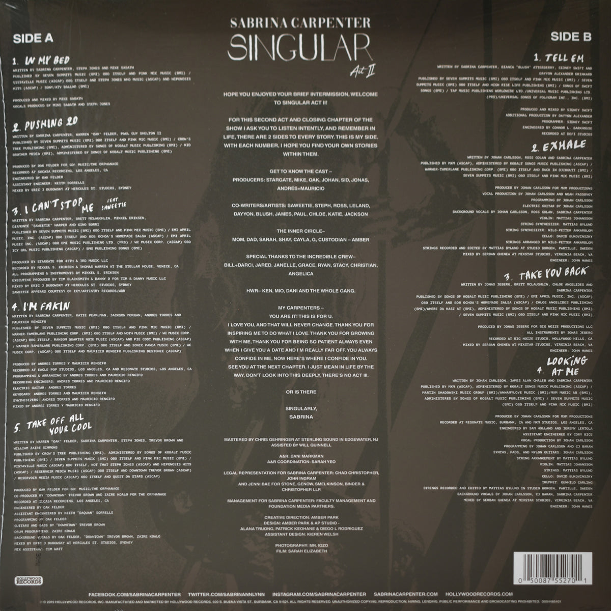 Singular Act II