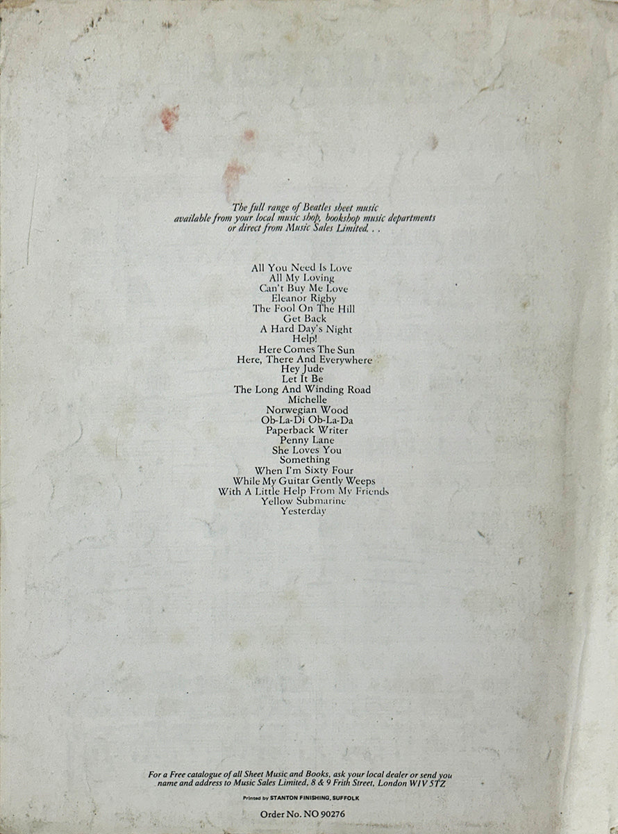 Yesterday Sheet Music