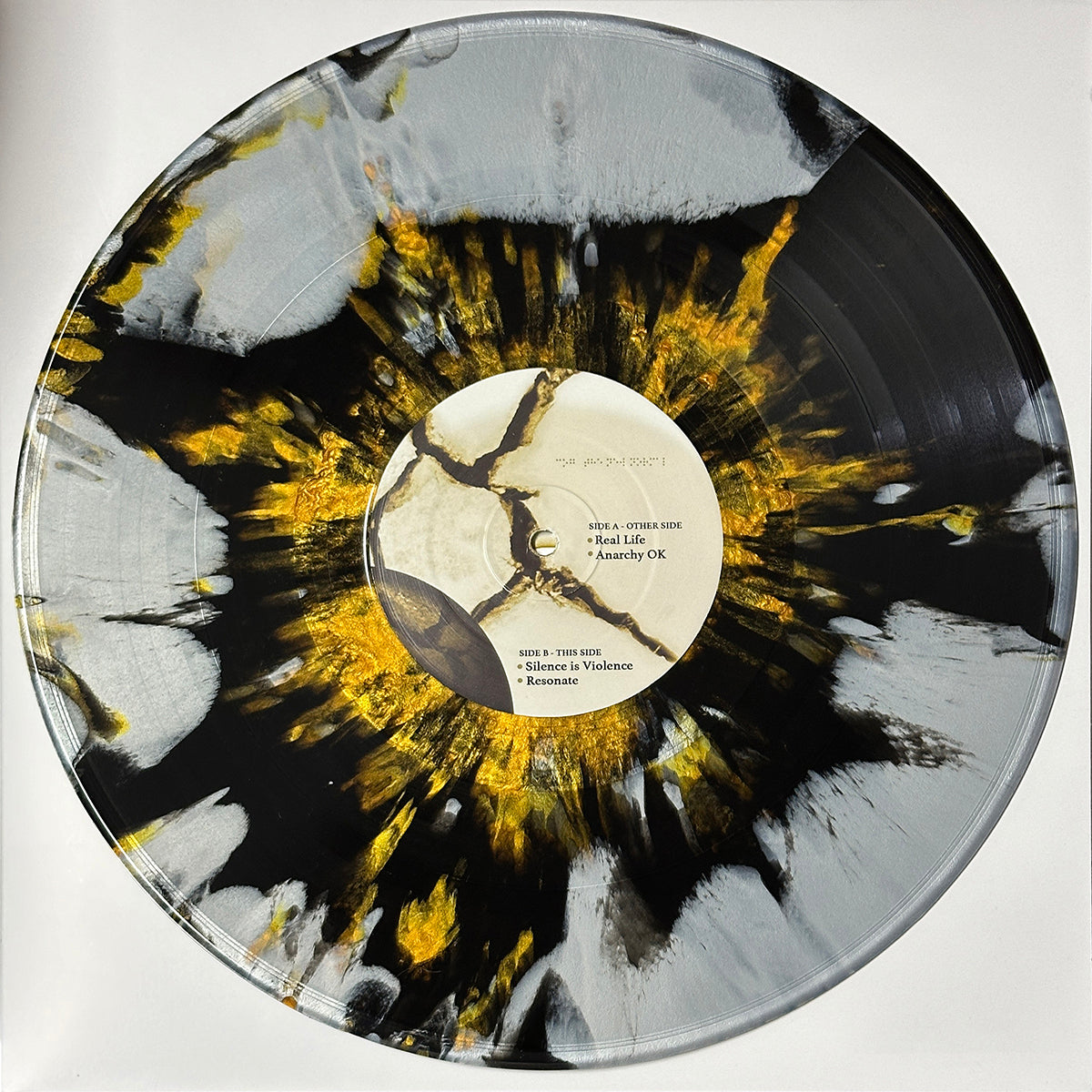 Cog New Normal Black & Silver Smash With Gold Splatter Variant
