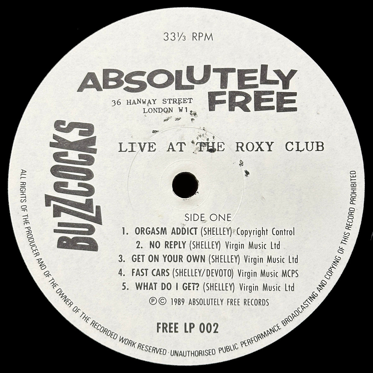 Live At The Roxy Club - April &#39;77
