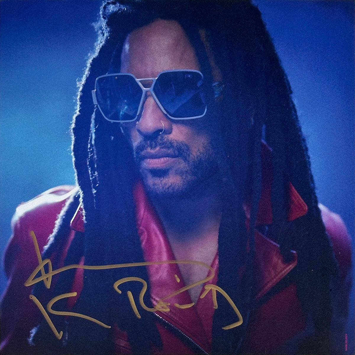 Signed Lenny Kravitz 12 Inch Print (Gold Marker)