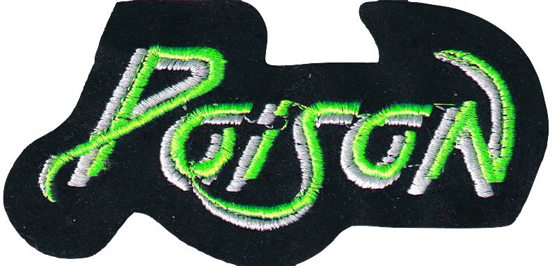Poison Logo Embroidered Patch