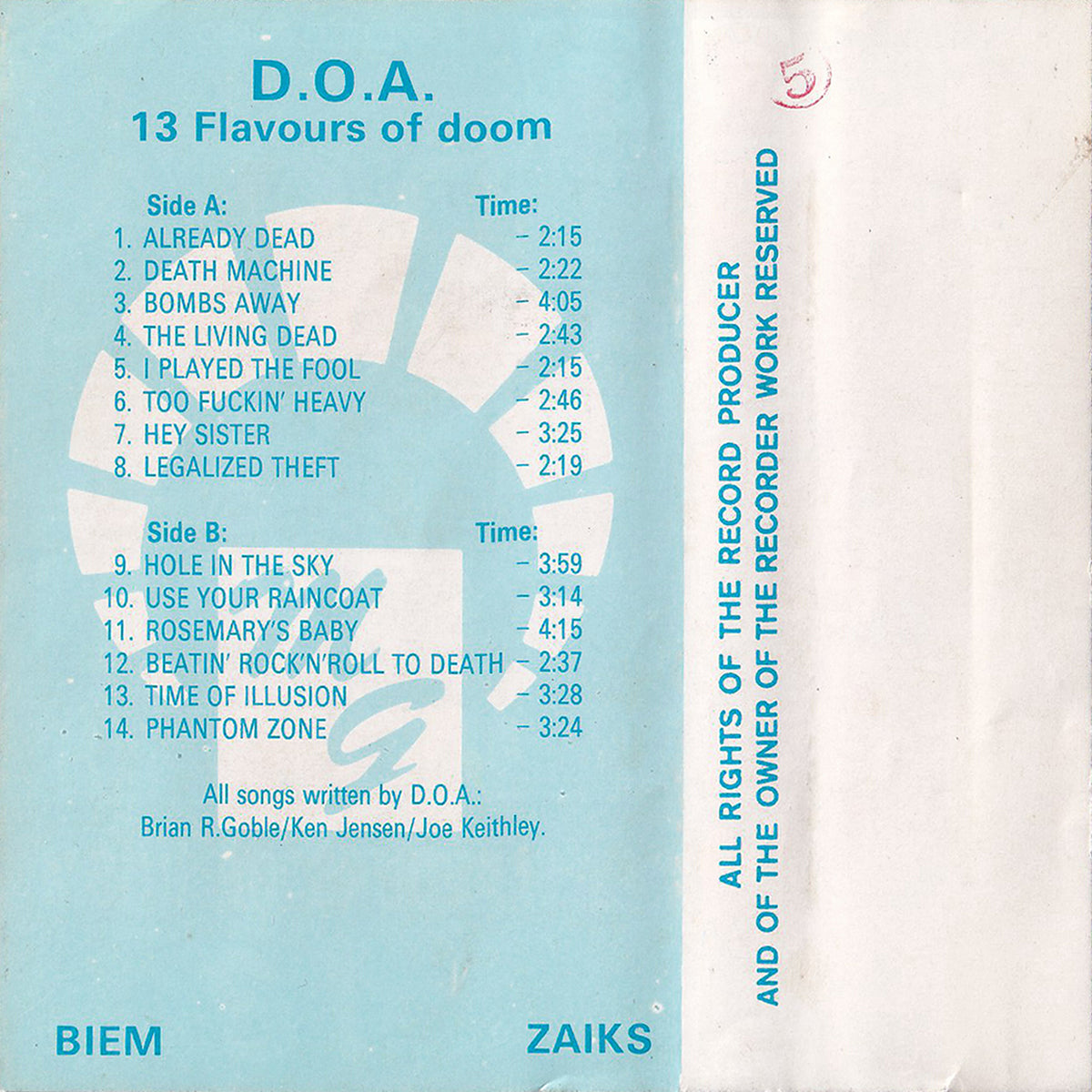 13 Flavours Of Doom