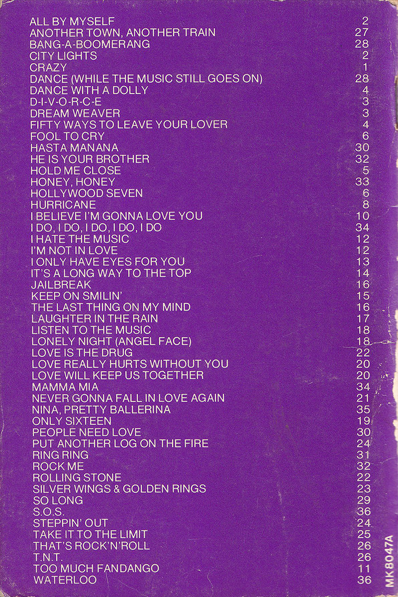 50 All Hit Mark 1 Songster No. 4 (15 ABBA Hits)