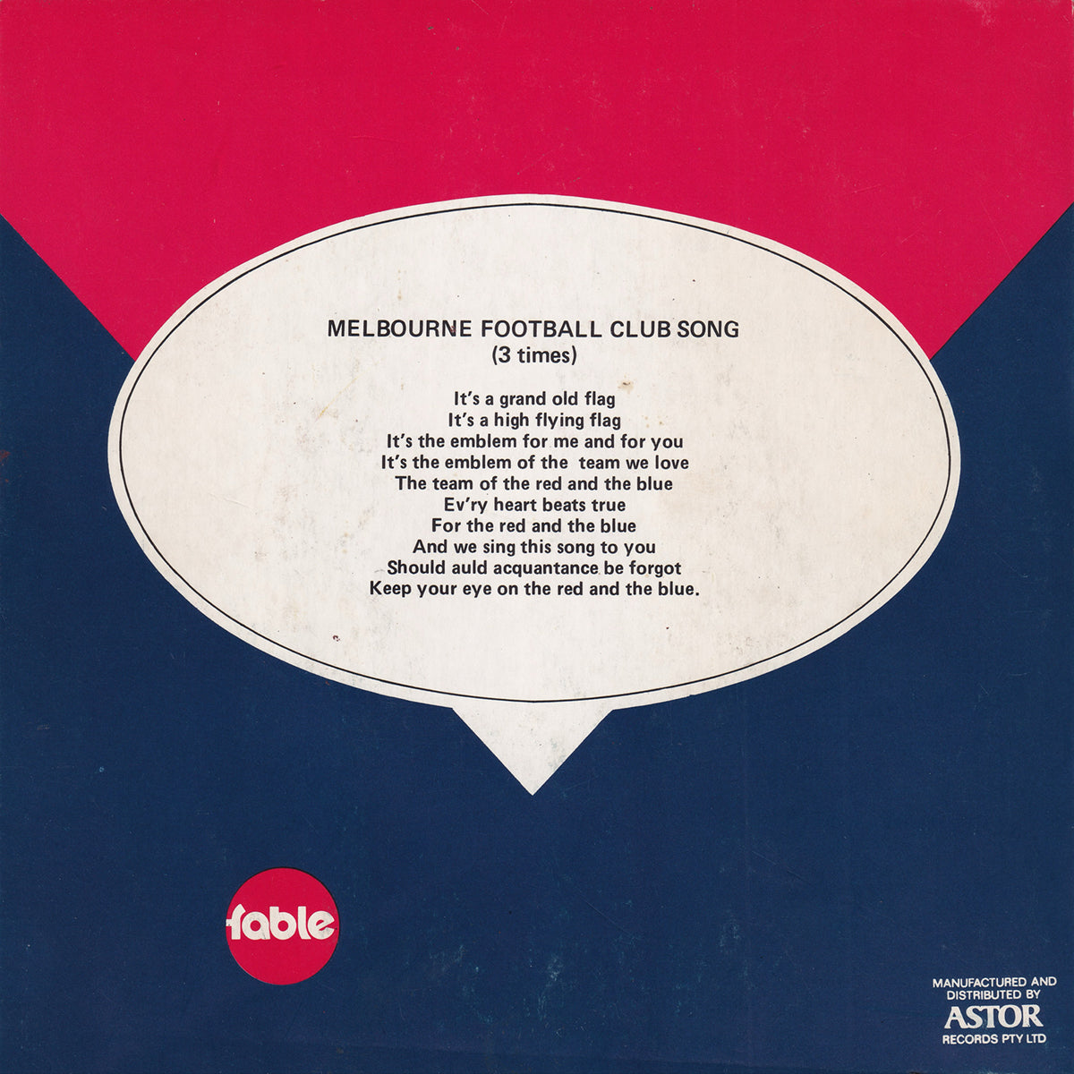 Melbourne Football Club Song (It's A Grand Old Flag) / The Football Song