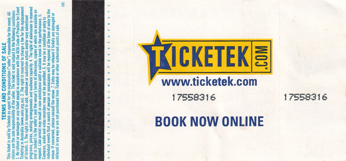 Rod Laver Arena Melbourne Friday 27th May 2005 Show Ticket