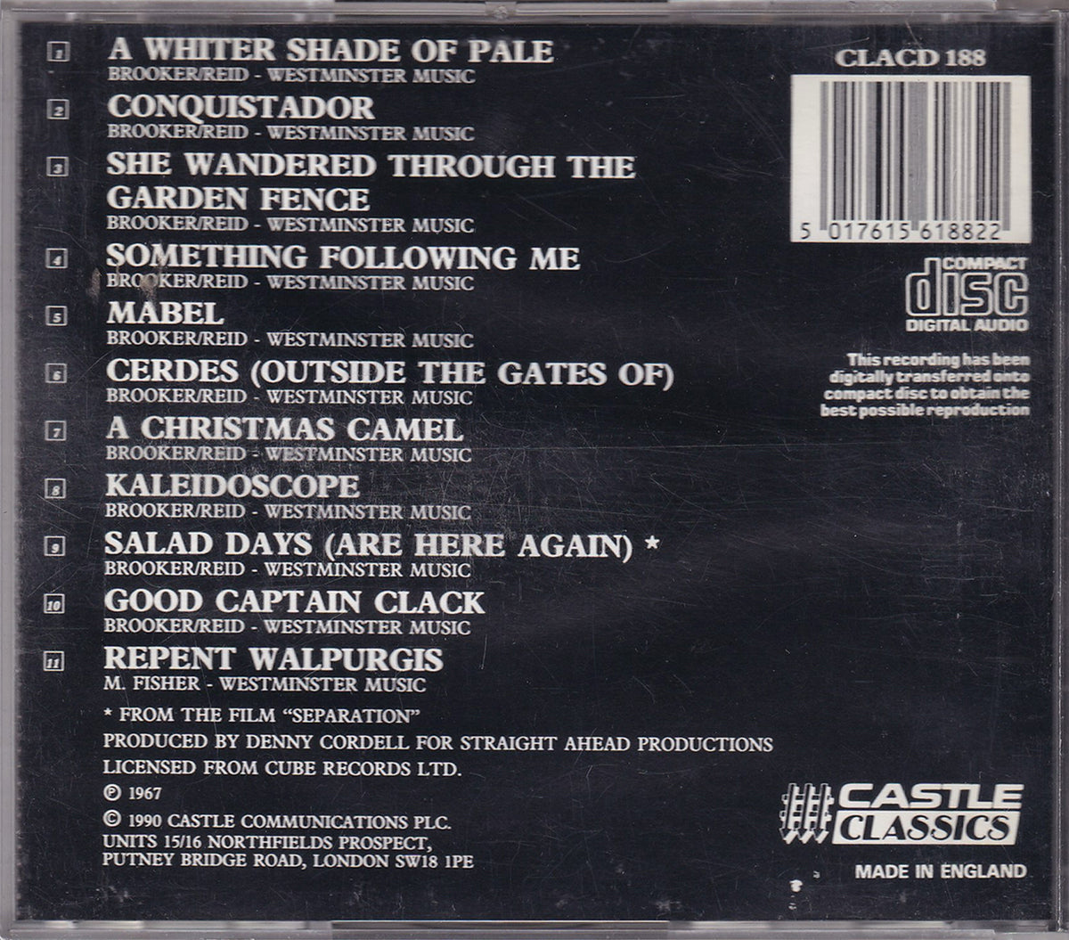 A Whiter Shade Of Pale