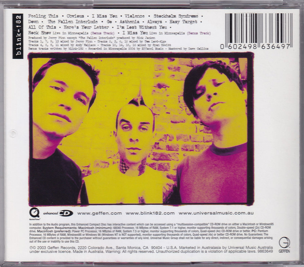 Blink-182 (Australian Exclusive Tour Edition)