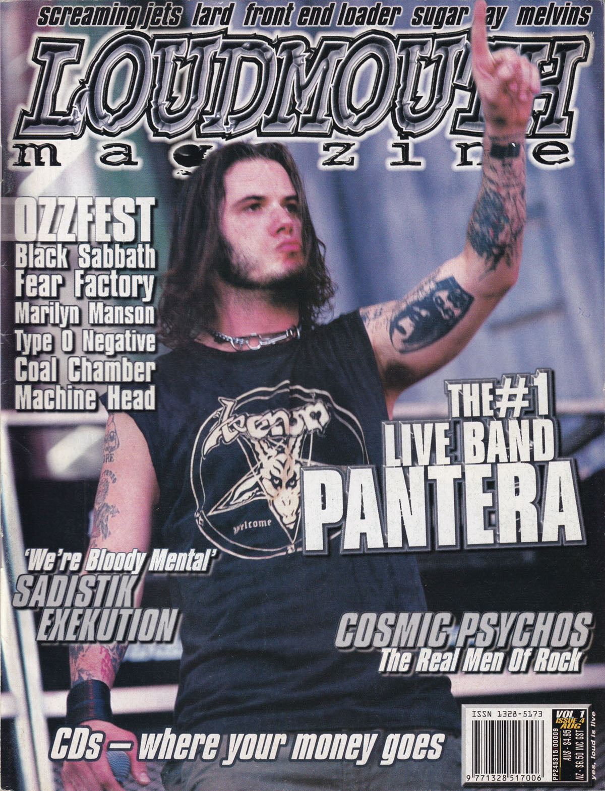 Loudmouth - Issue #4 - August 1997 - Phil Anselmo On Cover