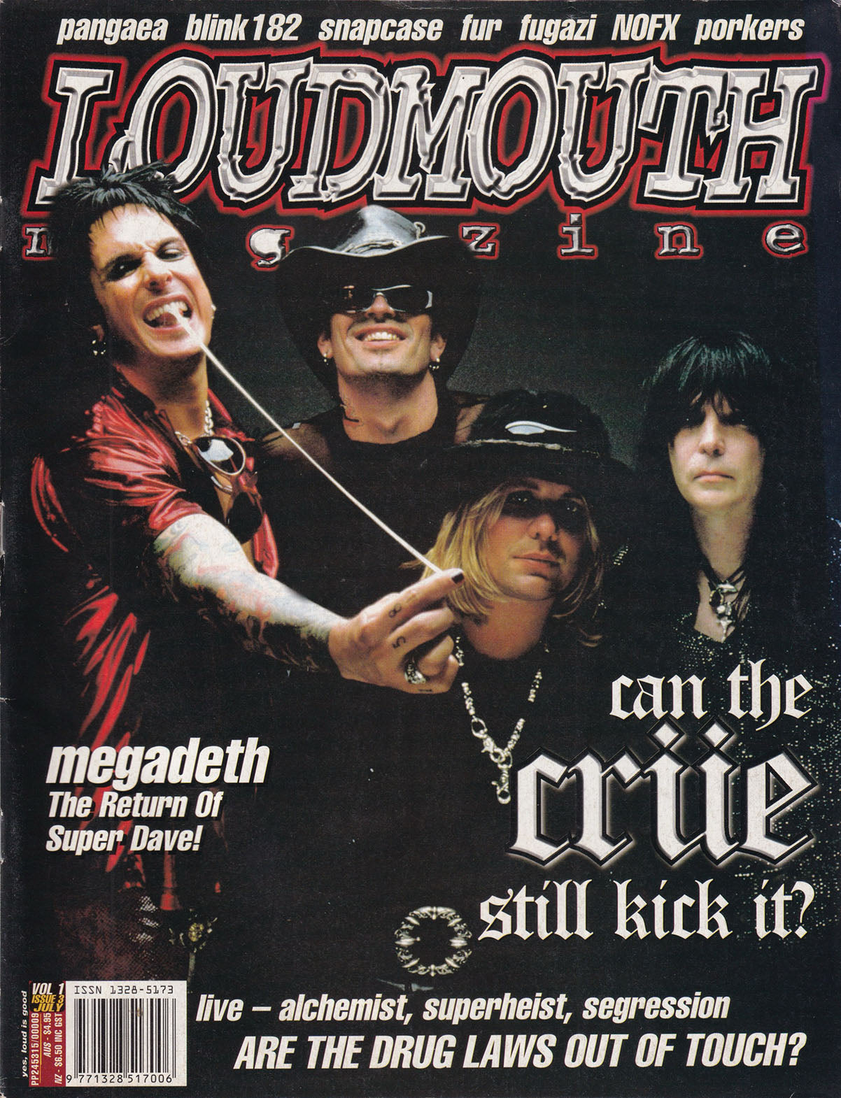 Loudmouth - Issue #3 - July 1997 - Motley Crue On Cover
