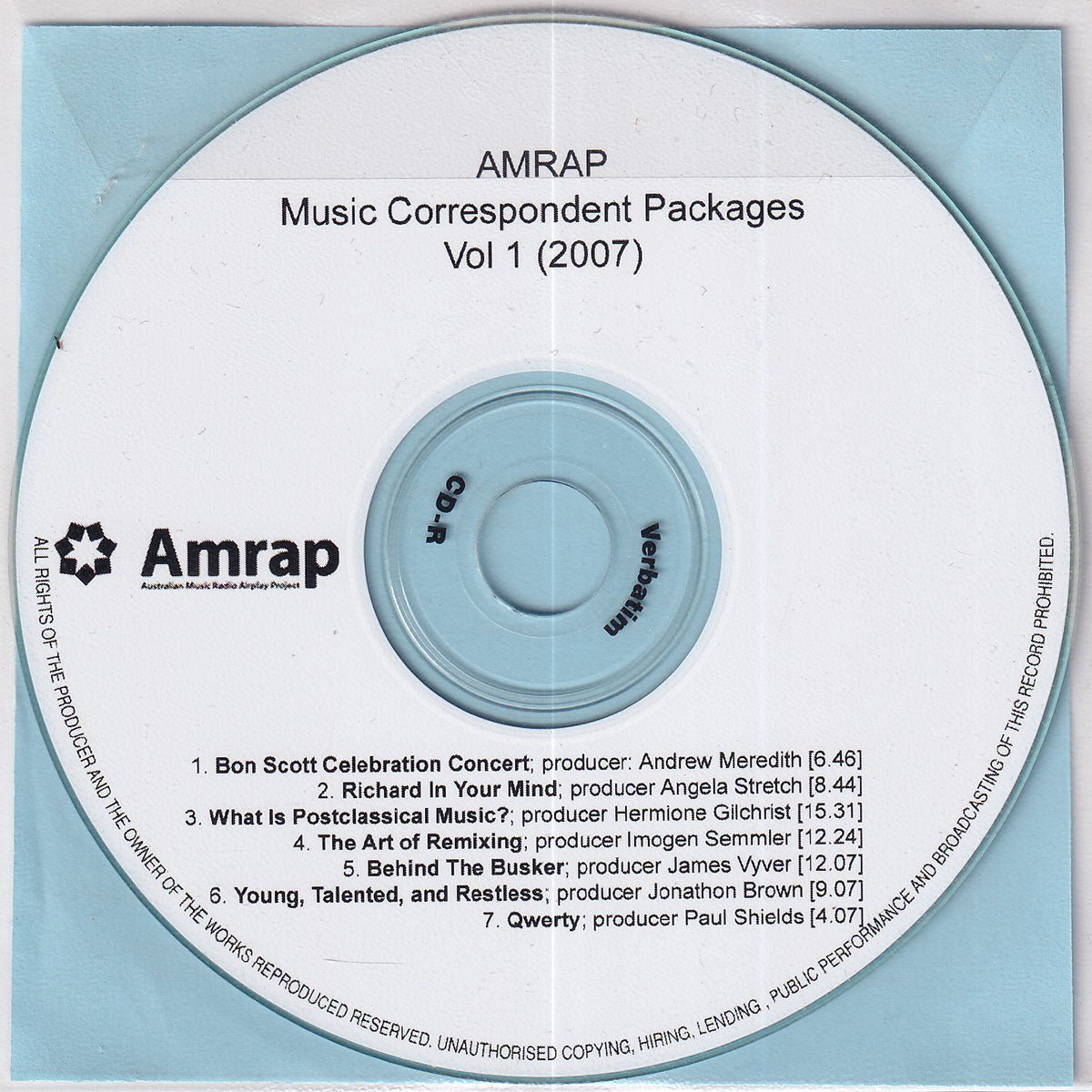 Music Correspondent Packages