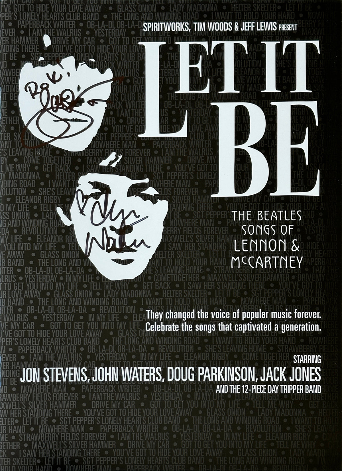 Let It Be Australian Tour Program (With Ticket)