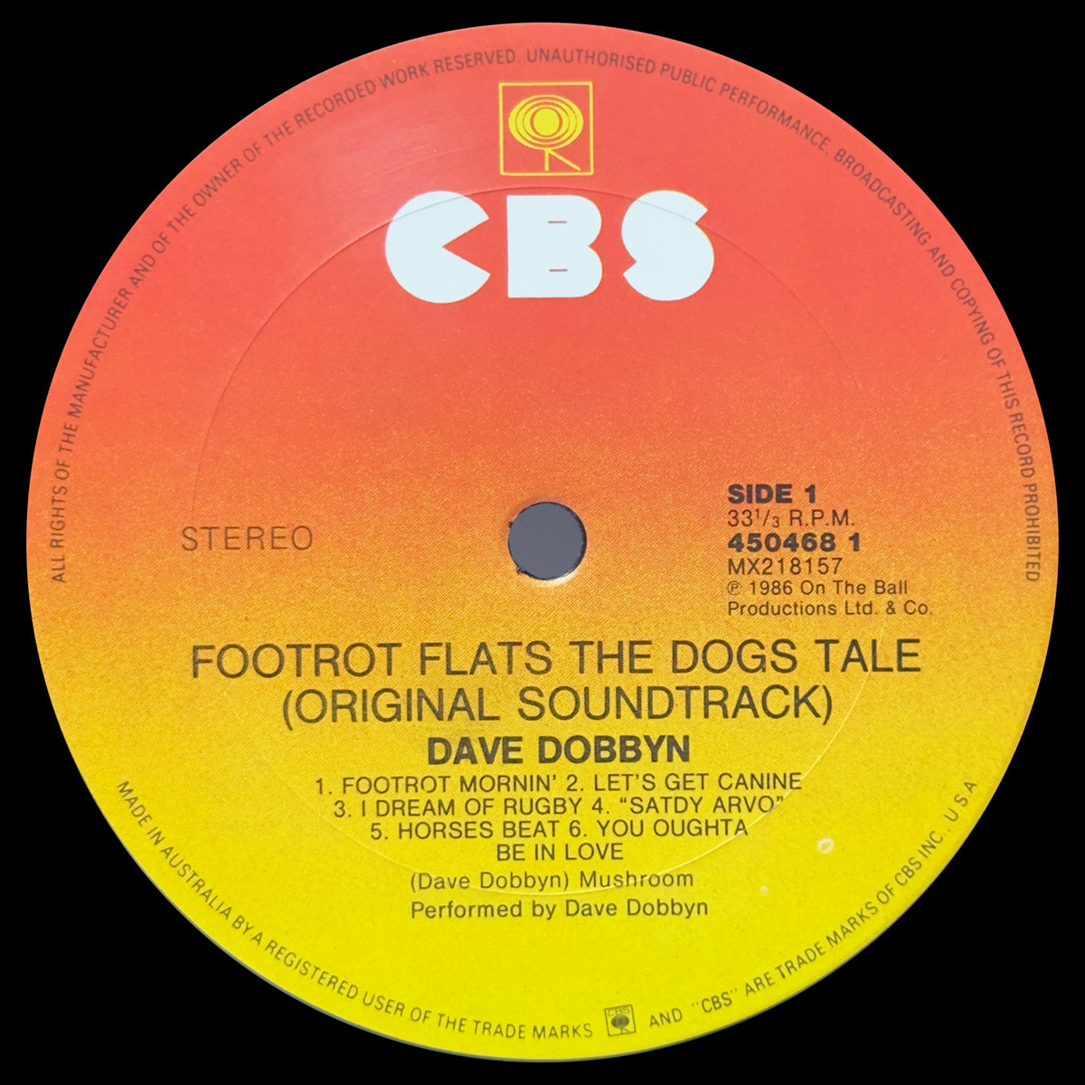 Footrot Flats The Dog's T̶a̶i̶l Tale (The Motion Picture Soundtrack)