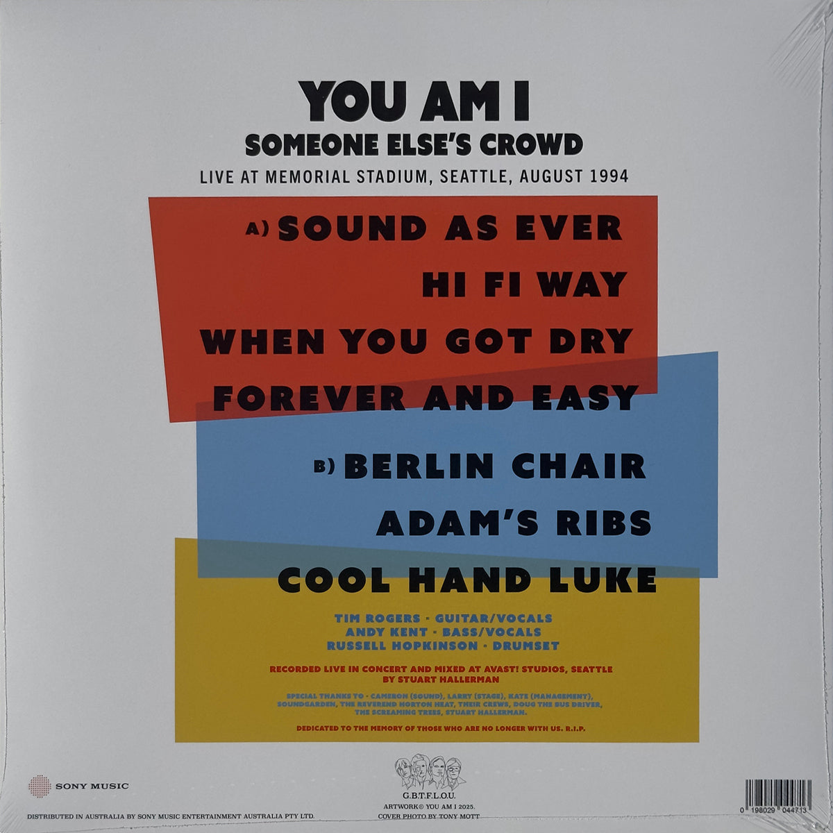 Someone Else's Crowd: Live At Memorial Stadium, Seattle, August 1994