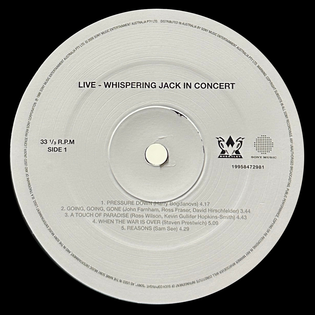 Whispering Jack (40th Anniversary) (Vinyl)