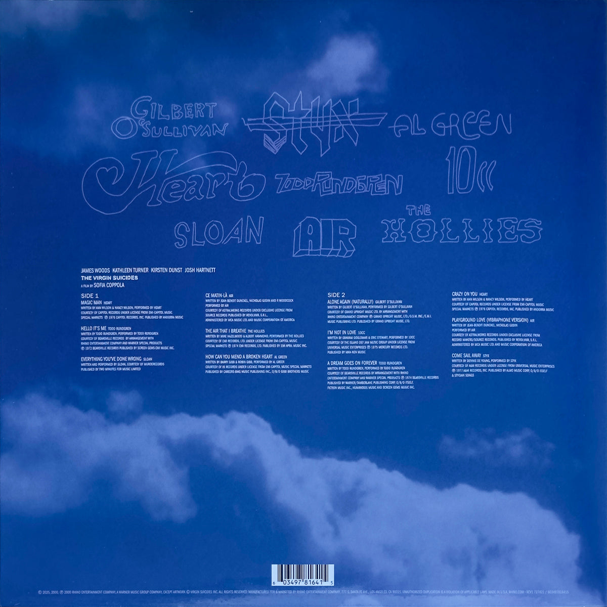 The Virgin Suicides (Music From The Motion Picture)