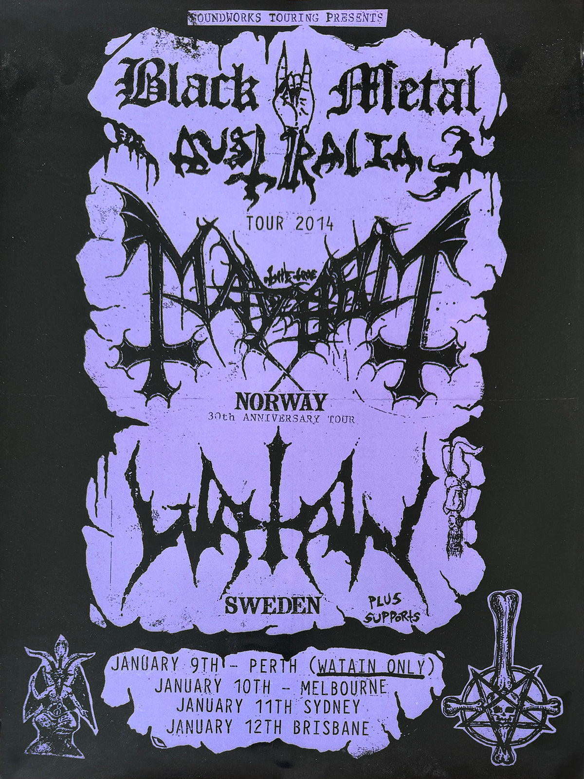 Black Metal Australia 2014 Promo Poster