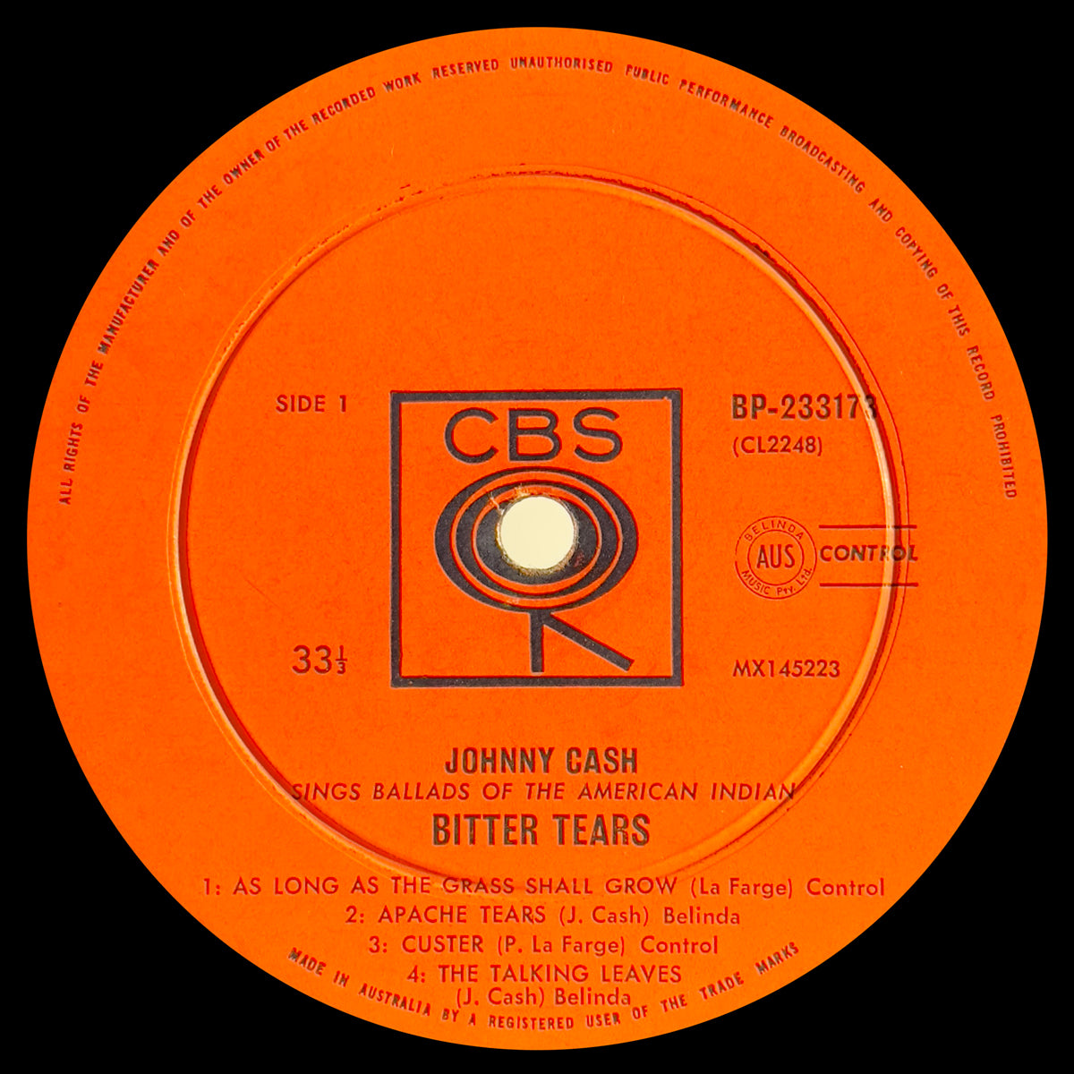 Bitter Tears (Ballads Of The American Indian )