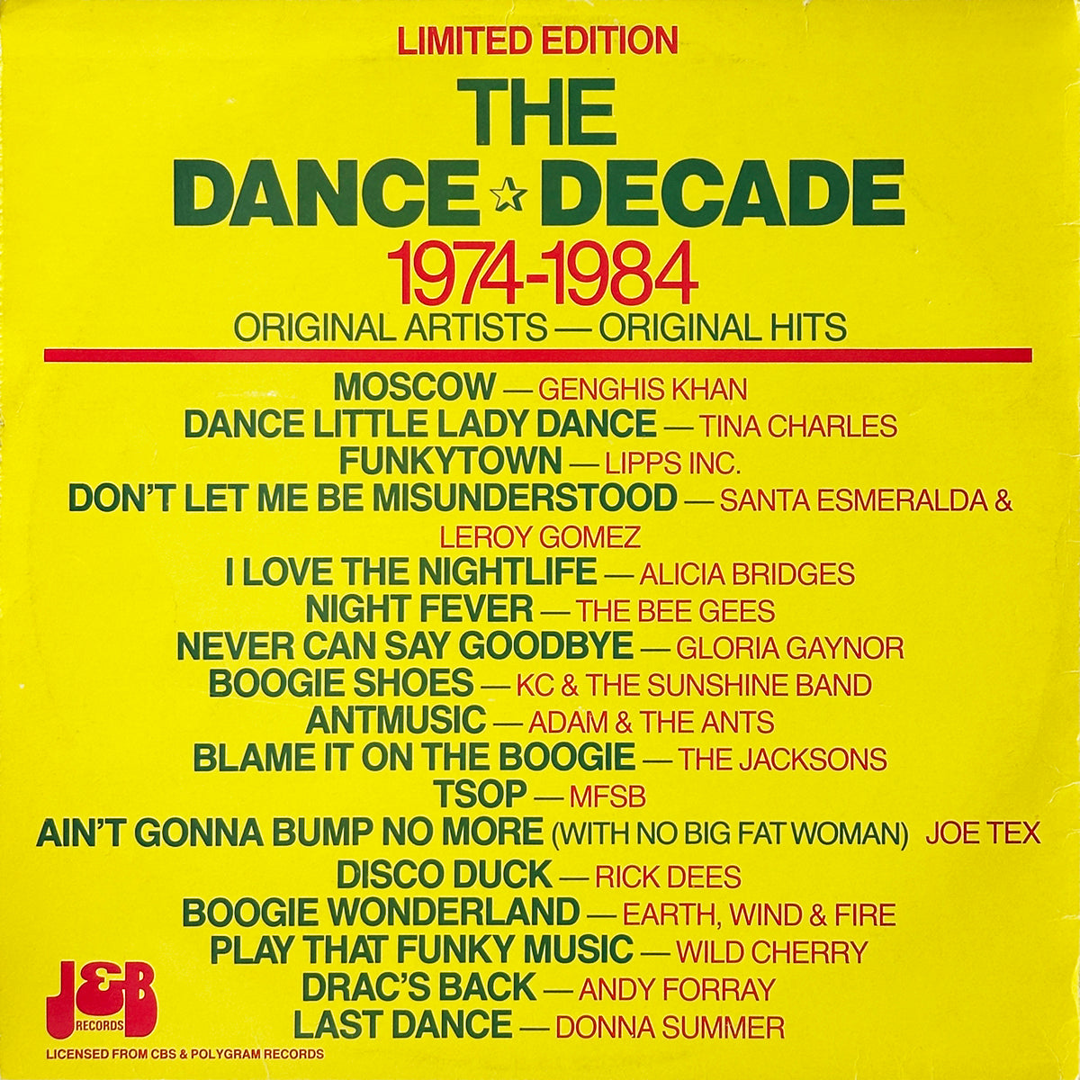 The Dance Decade 1974-1984