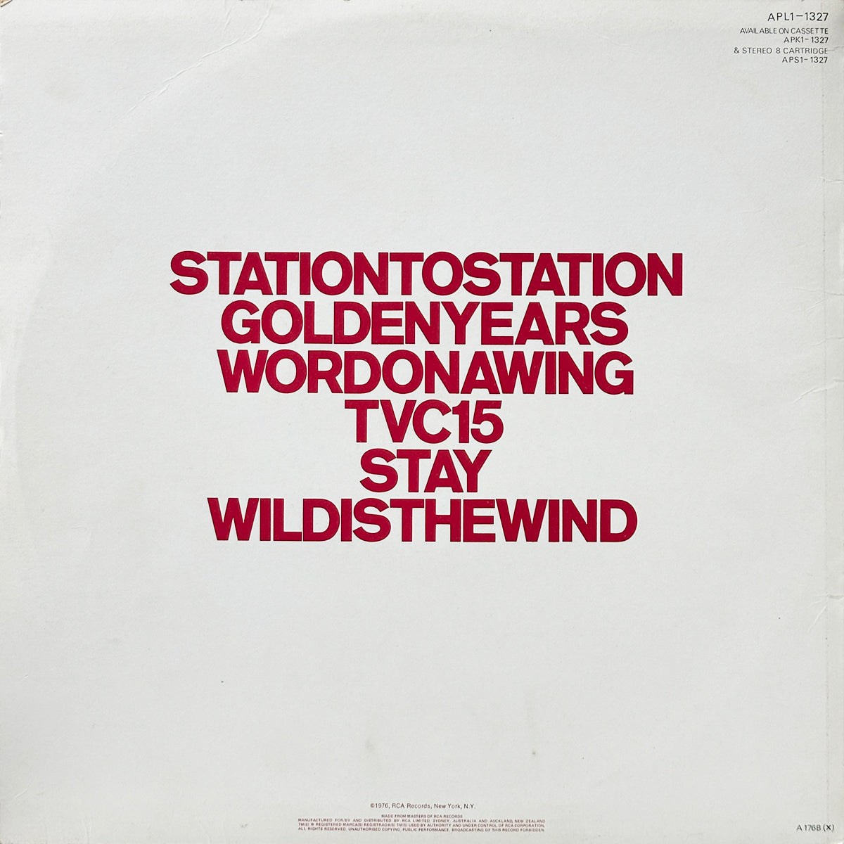 Station To Station