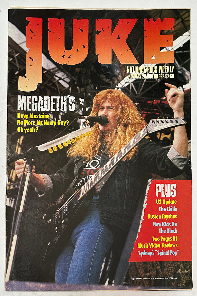 Juke - 26th January 1991 - Issue #822 - Dave Mustaine On Cover