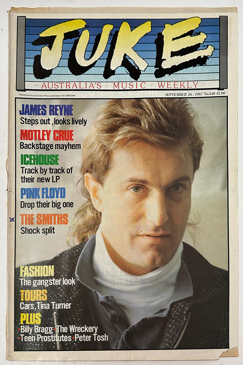 Juke - 26th September 1987 - Issue #648 - James Reyne On Cover