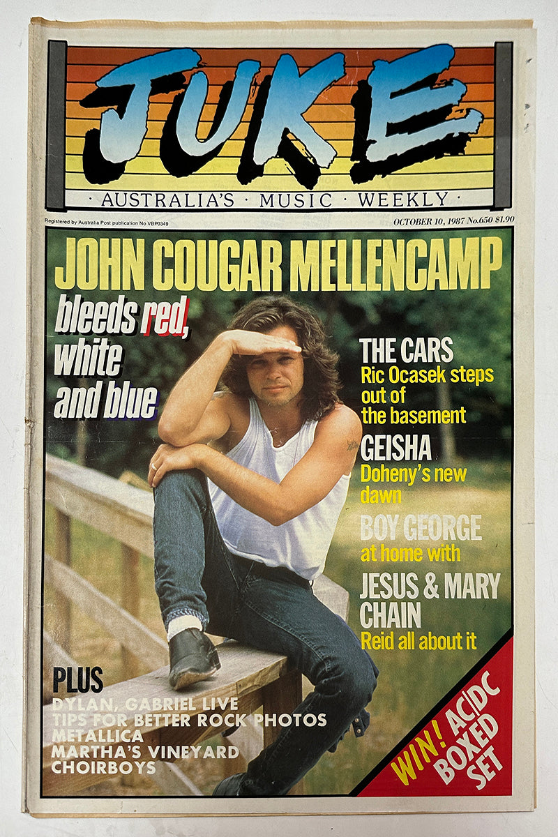 Juke - 10th October 1987 - Issue #650 - John Cougar Mellencamp On Cover