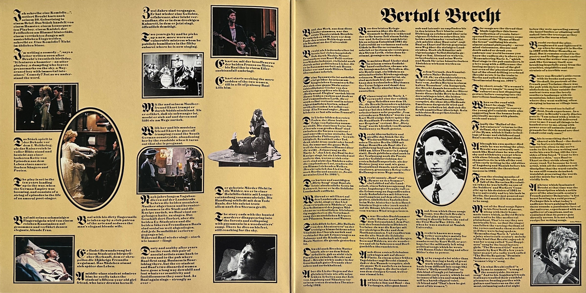 David Bowie In Bertolt Brecht's Baal