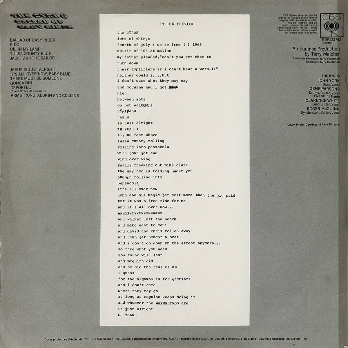 Ballad Of Easy Rider