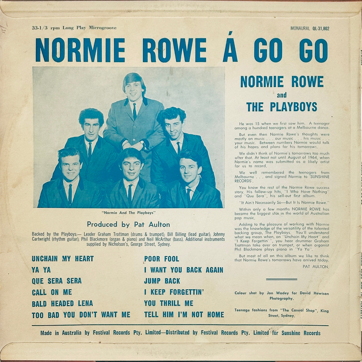 Normie Rowe Á Go-Go