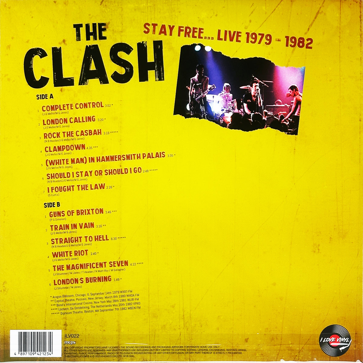 Stay Free ... Live 1979 - 1982