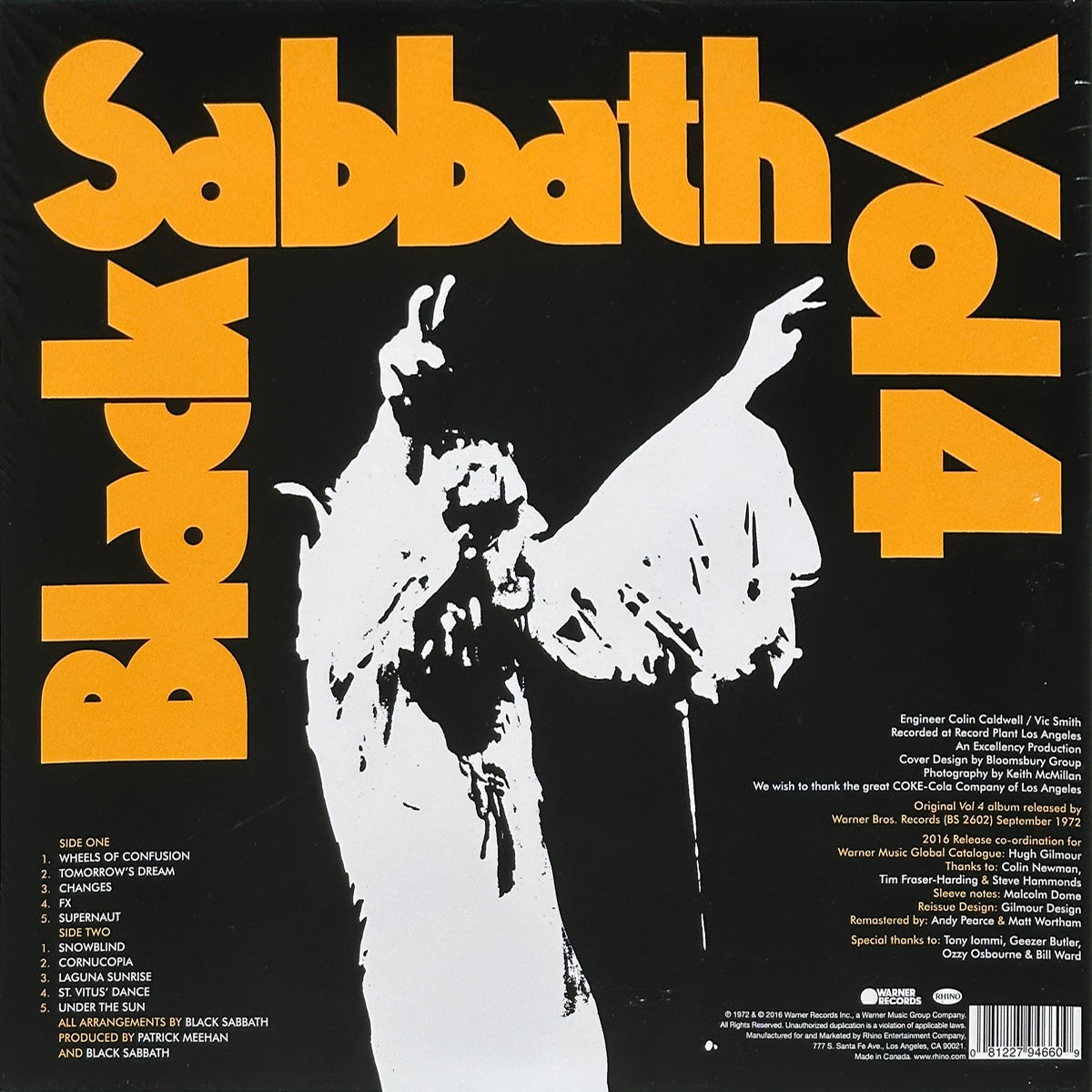 Black Sabbath Vol 4