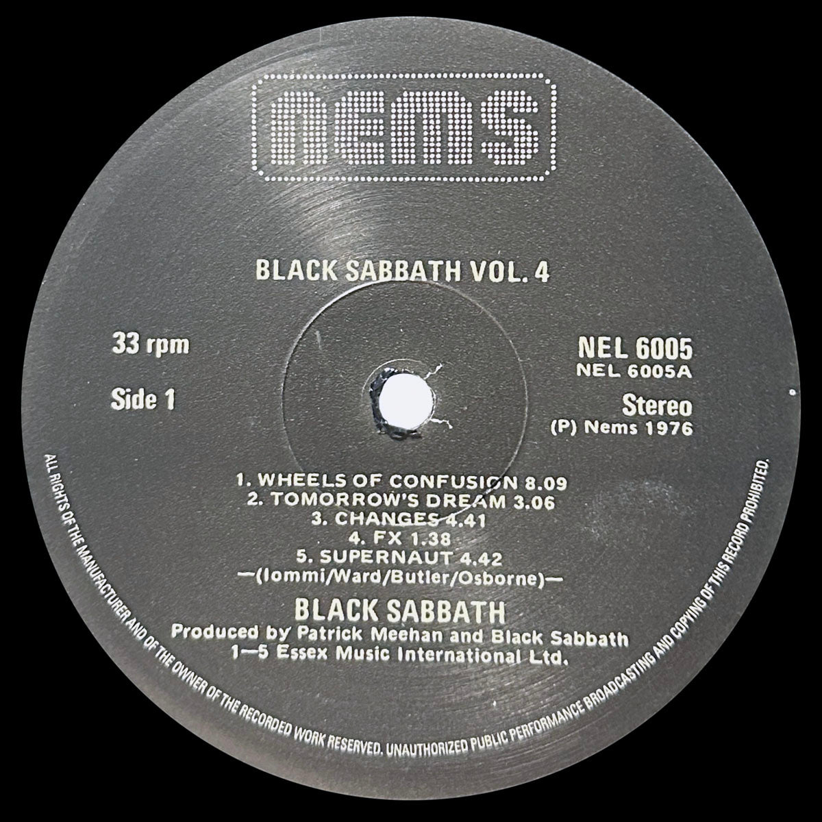 Black Sabbath Vol 4