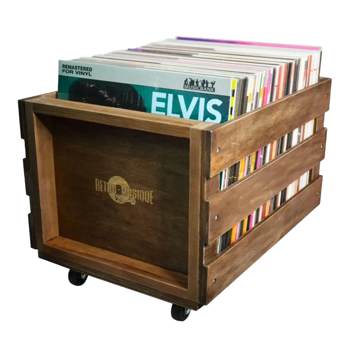 12" LP Wooden Crate For Vinyl Storage.