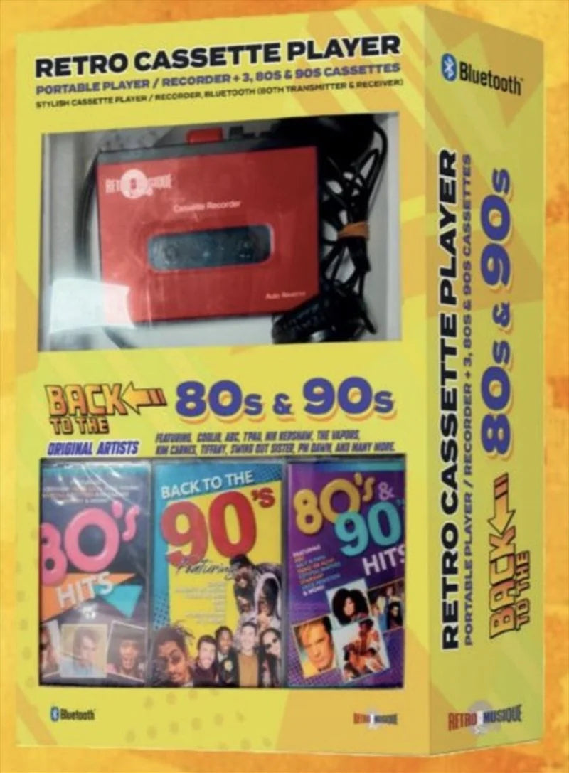 Portable Cassette Player - 80's & 90's (Red)