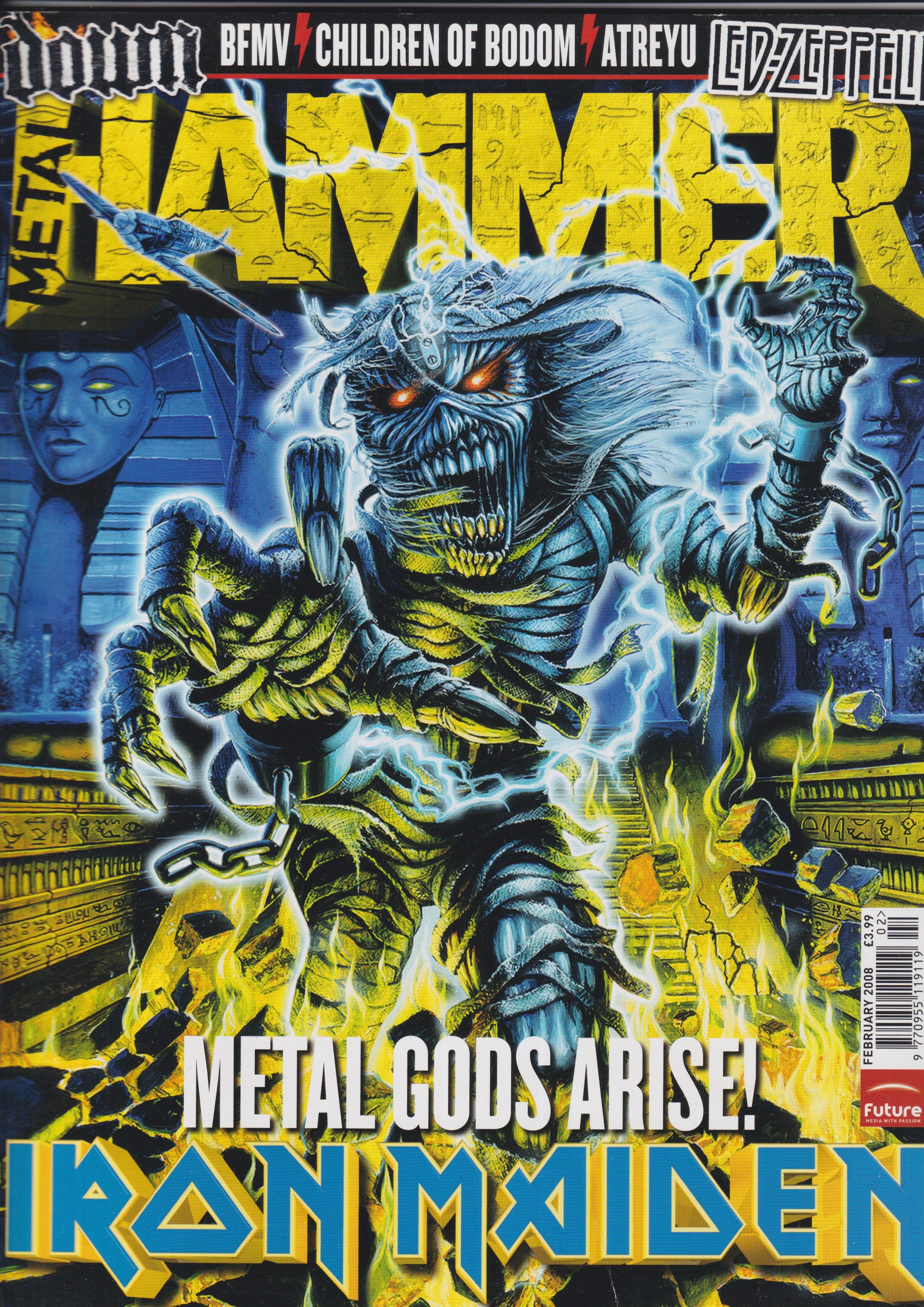 Metal Hammer - Febuary 2008 - Iron Maiden On Cover