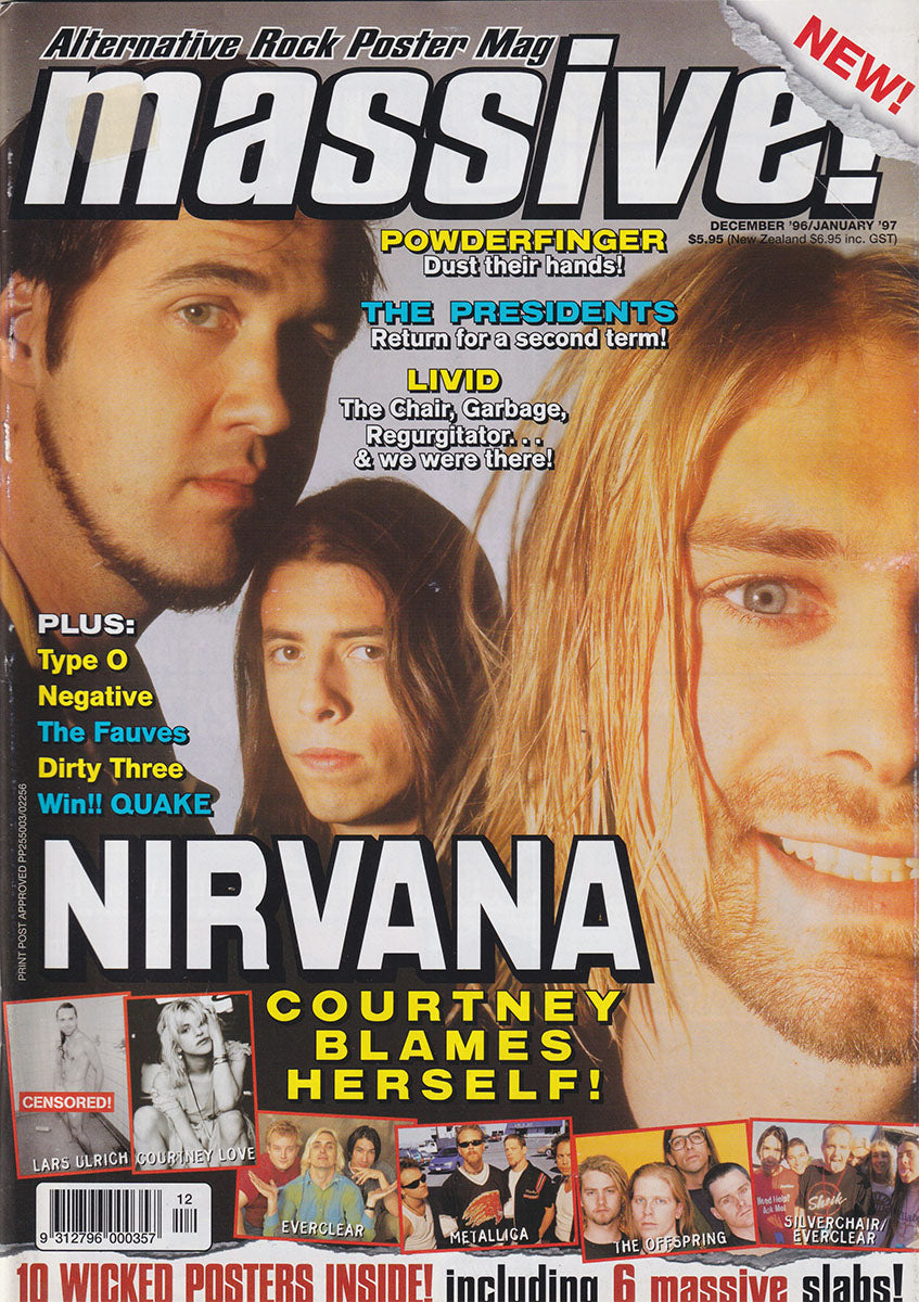 Massive! - December 1996 / January 1997 - Nirvana On Cover