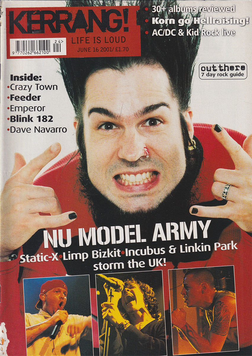 Kerrang! - June 16 2001 - Wayne Static On Cover