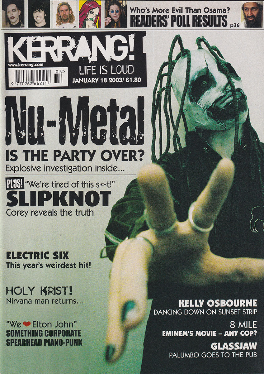 Kerrang! - January 18 2003 - Corey Taylor On Cover