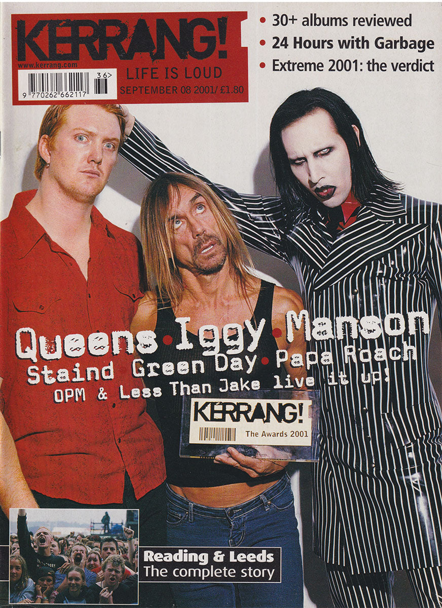 Kerrang! - September 08 2001 - Queens, Iggy, Manson On Cover