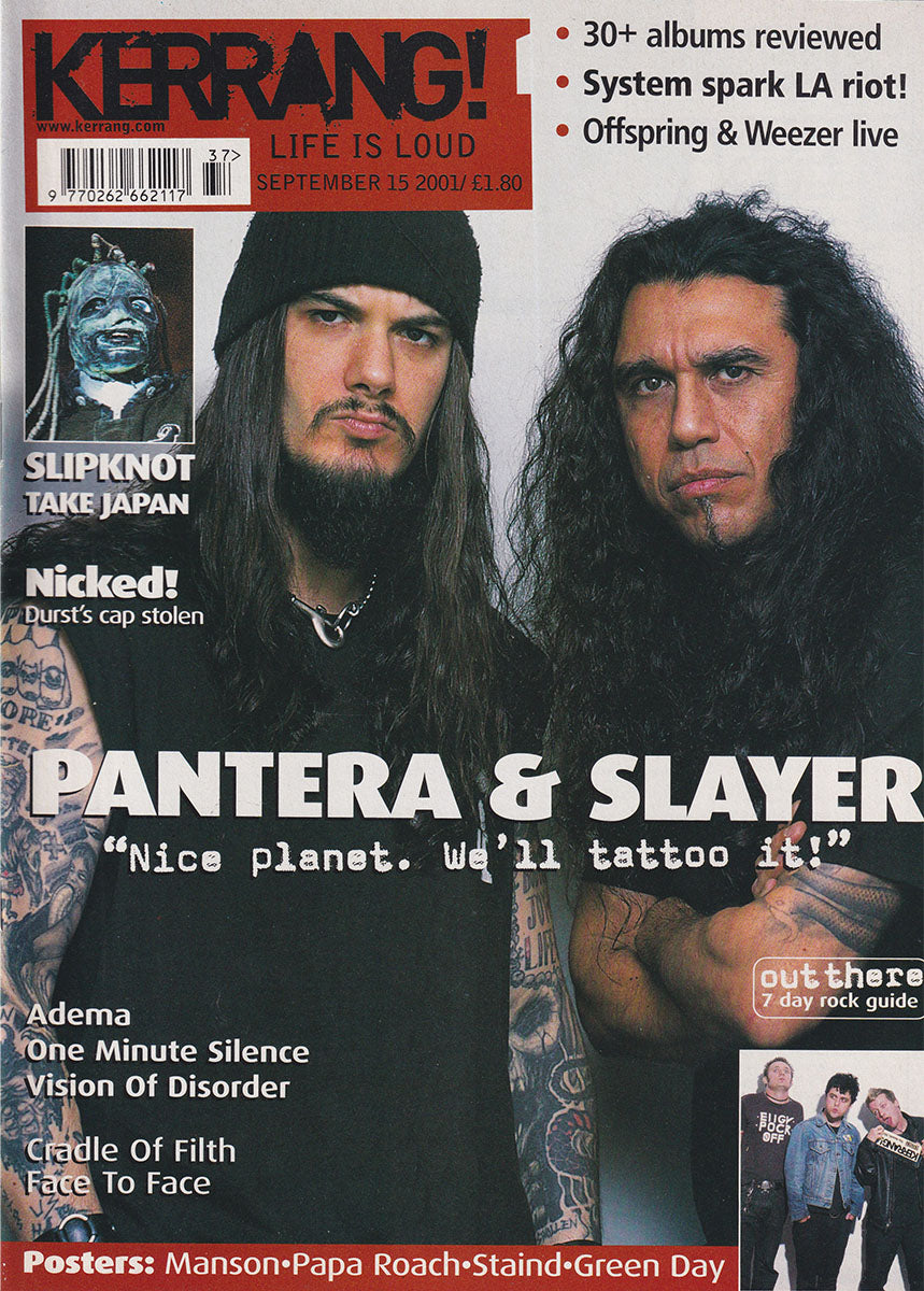 Kerrang! - September 2001 - Phil Anselmo And Tom Araya On Cover