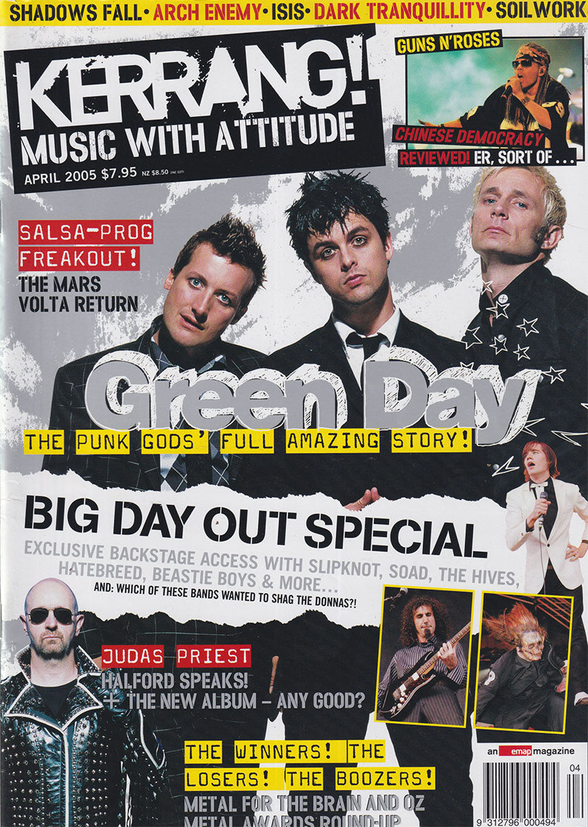 Kerrang! Music With Attitude - April 2005 - Green Day On Cover