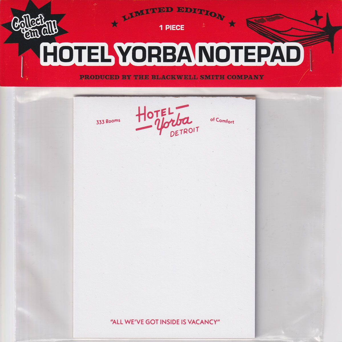 'Hotel Yorba' Notepad