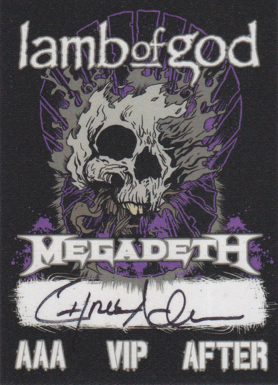 Lamb Of God / Megadeth Backstage Pass