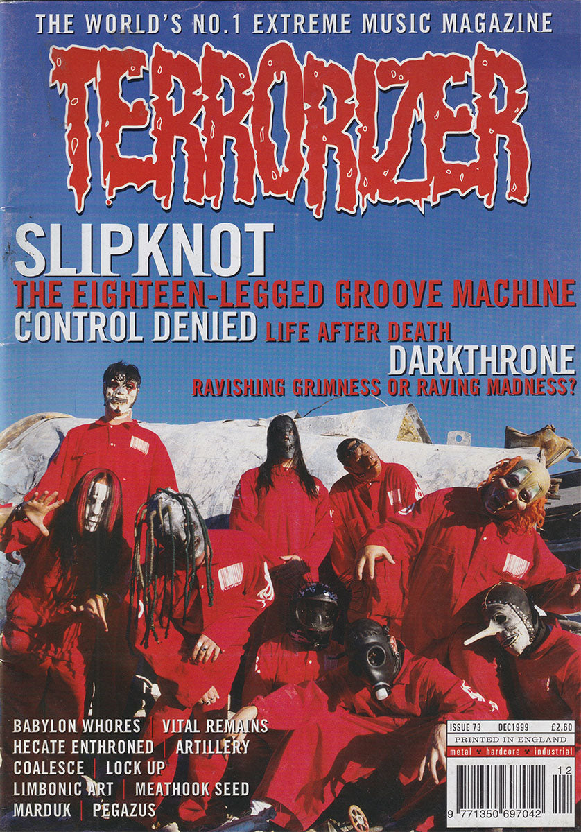 Terrorizer - December 1999 - Slipknot On Cover