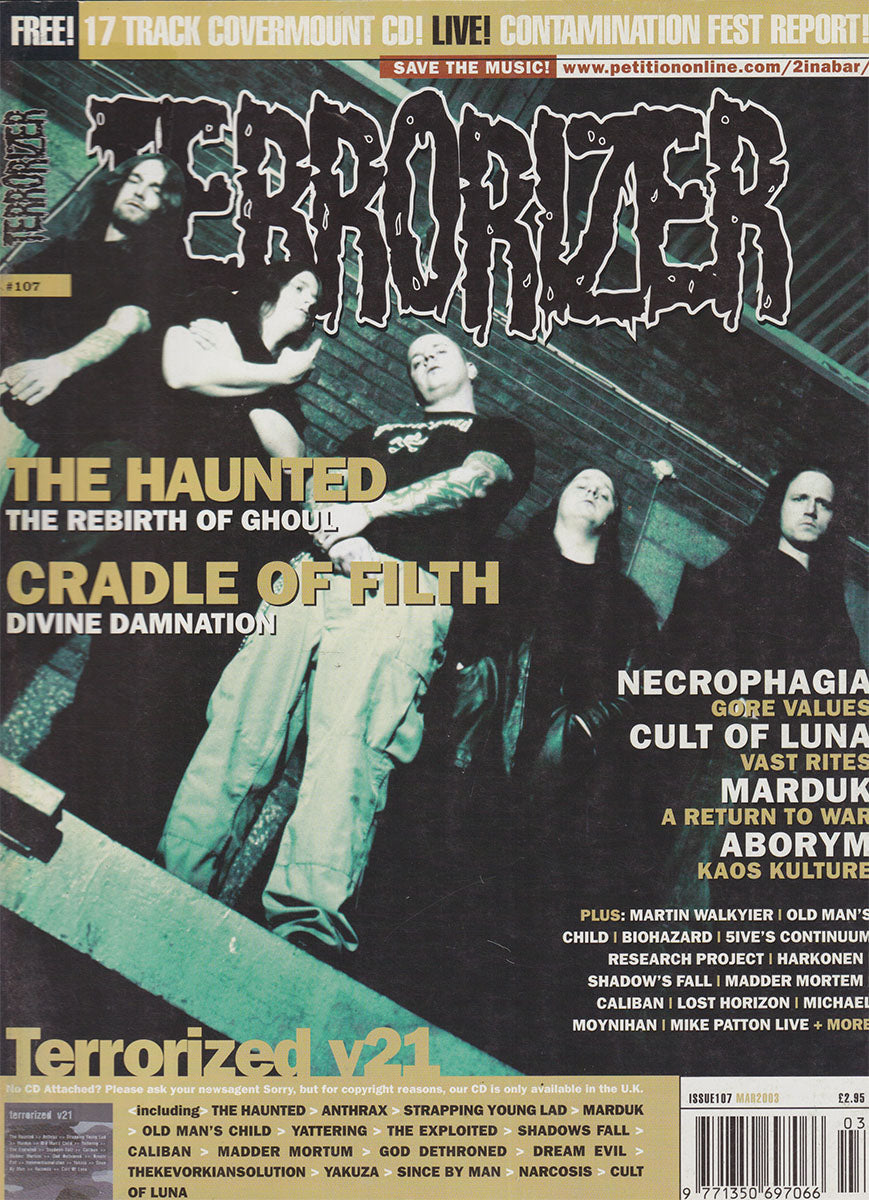 Terrorizer - March 2003 - The Haunted On Cover