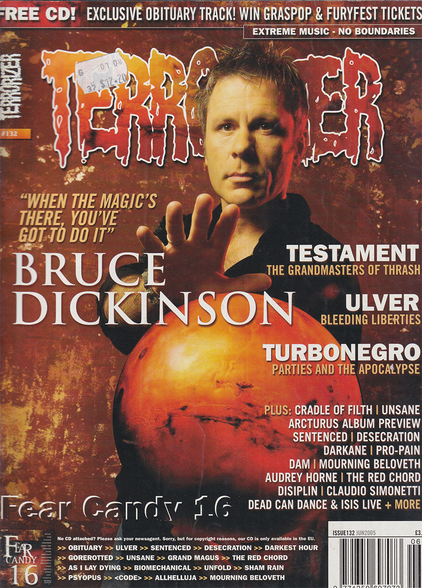 Terrorizer - December 2005 - Bruce Dickinson On Cover