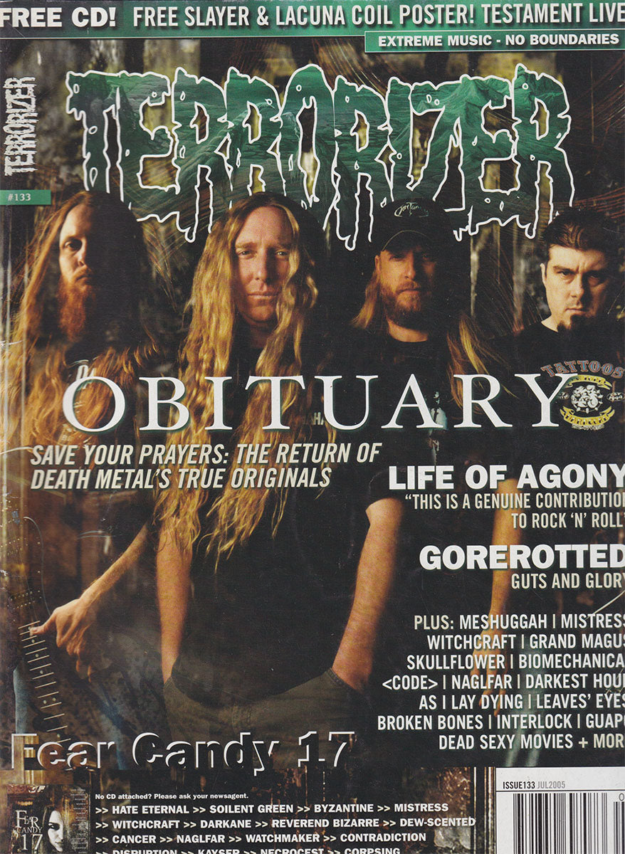 Terrorizer - July 2005 - Obituary On Cover