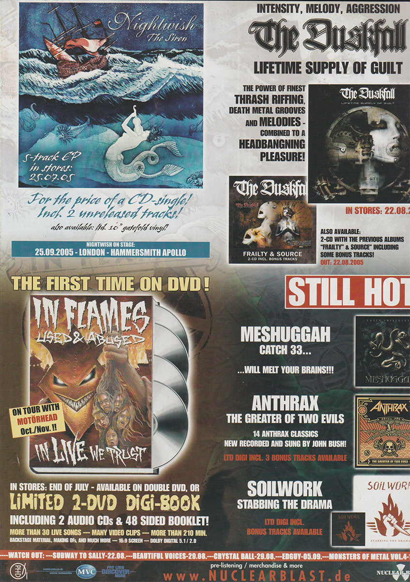 Terrorizer - August 2005 - Brent Hinds On Cover